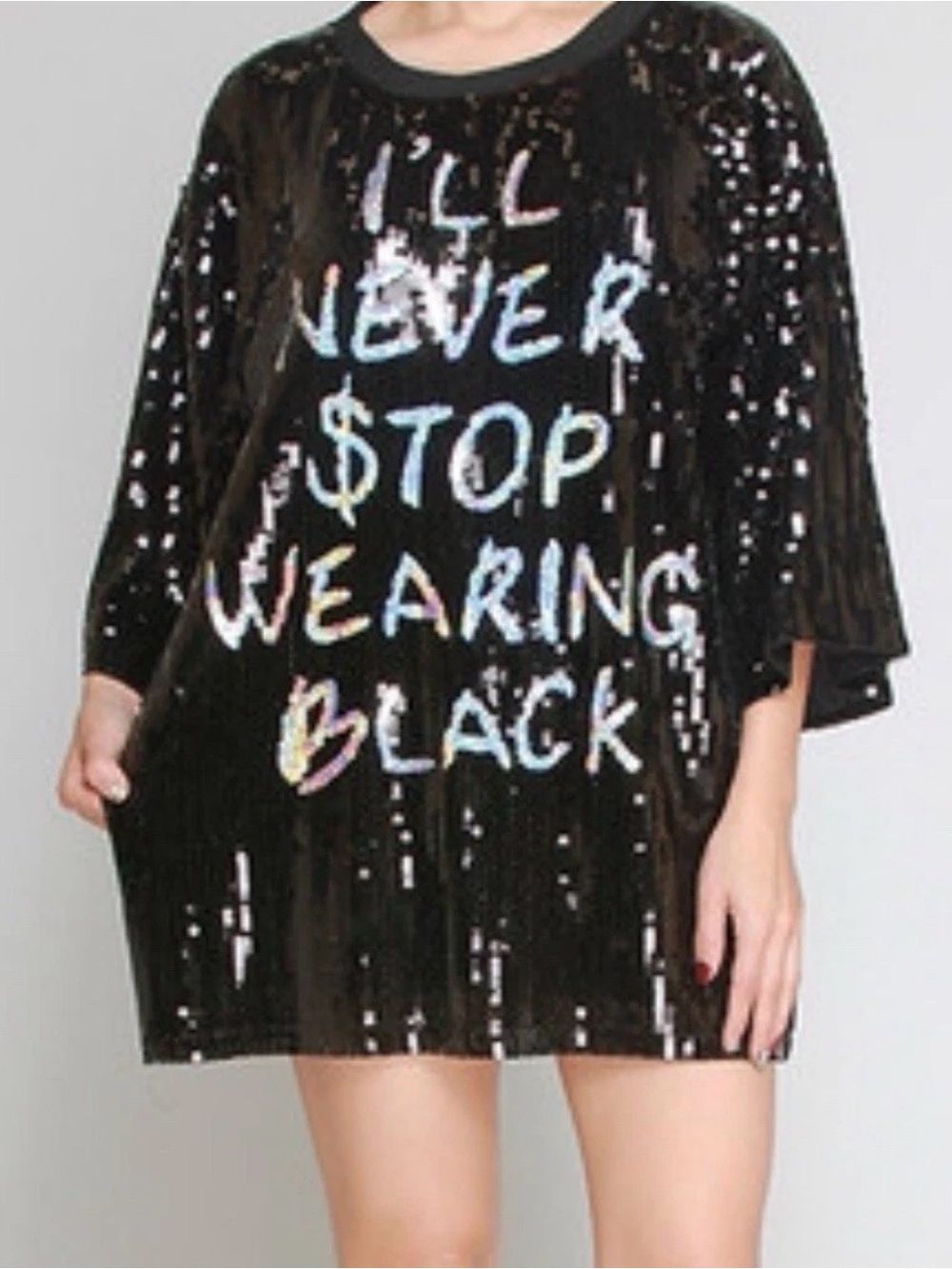 Kate Hewko Never Stop Sequin Dress one size